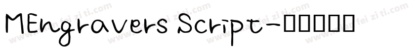 MEngravers Script字体转换